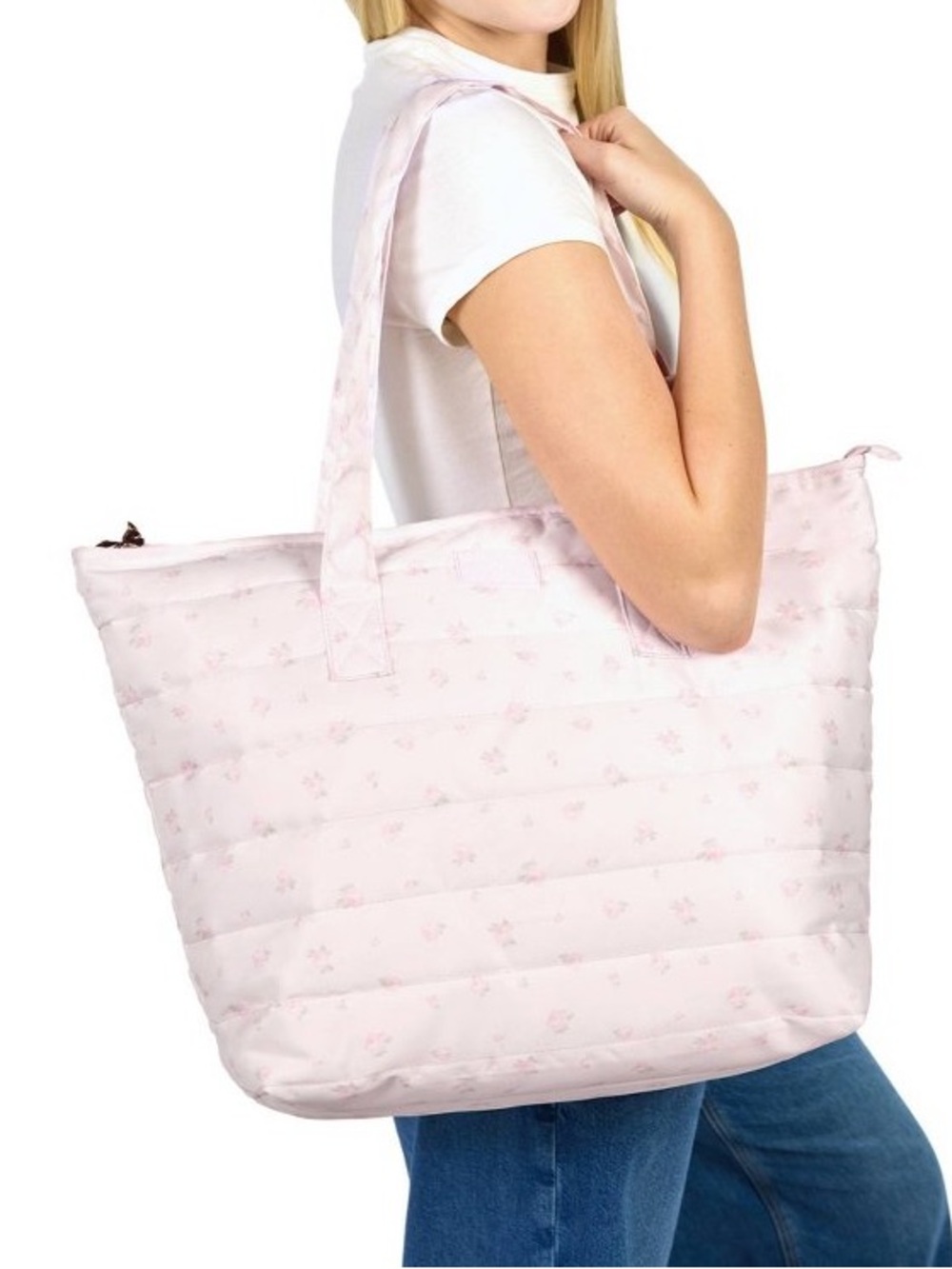 IN-HAND | LoveShackFancy x Target Yoobi Blooming Heirloom Ditsy Quilted Tote Bag